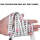 Braking Steel Ruler Tape Measure Clear Reading Tapeline Ergonomic Design for Family Friends Neighbors Gift. 