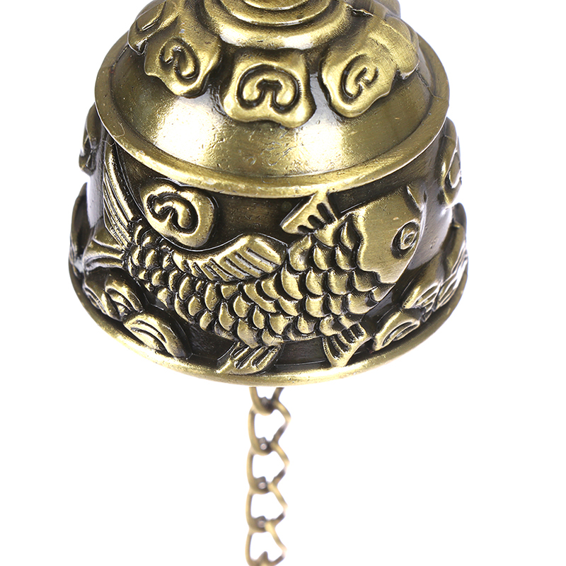 Blessing Bell Fish Feng Shui Bell Blessing Good Luck Fortune Hanging Wind ChimeGENGLI. 