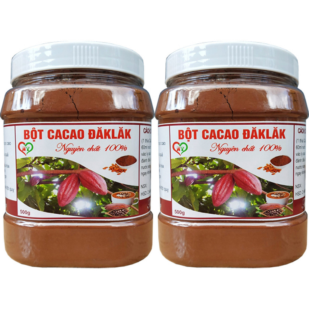 Hũ Bột CaCao ĐakLak 500gram