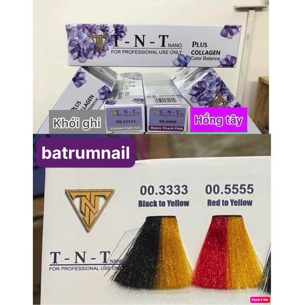 Kem Bóc Màu Nhuộm Đỏ Đen TNT 100ml