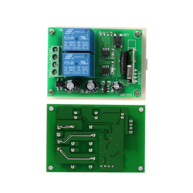 Germa%202%20Ch%20Rf%20433%20Mhz%20Remote%20433mhz%20Wireless%20Remote%20Control%20Switch%20Dc%2012v%202ch%20Rf%20Relay%20Module%20For%20Garage%20-%20Image%205
