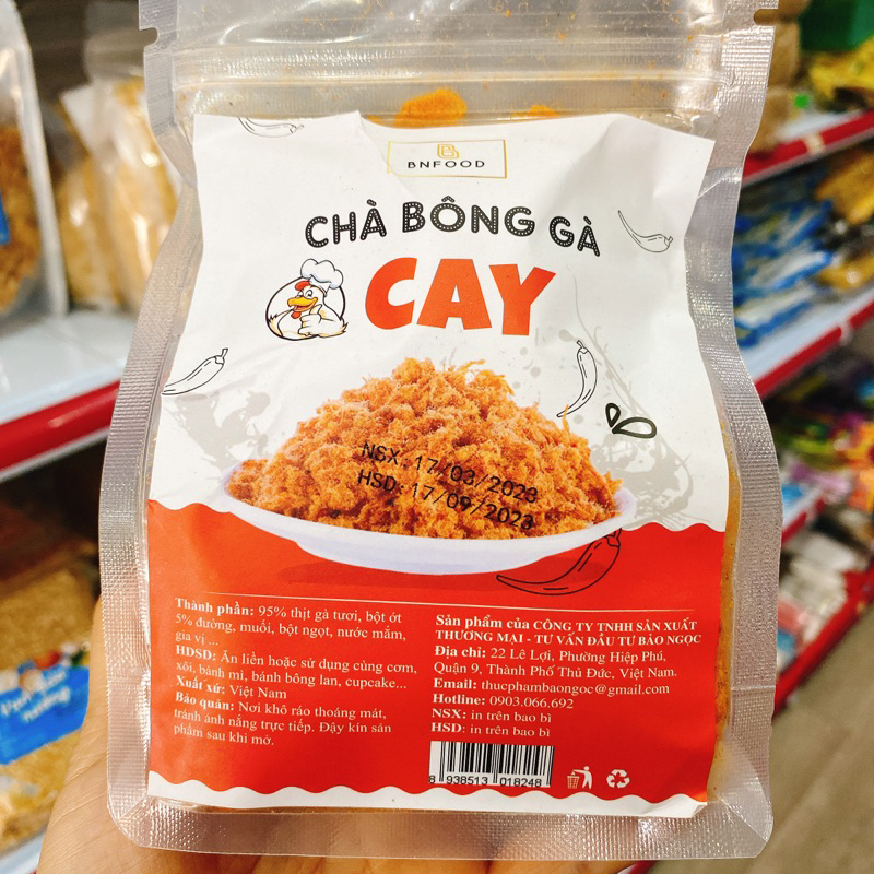 Chà Bông Gà Cay BN food