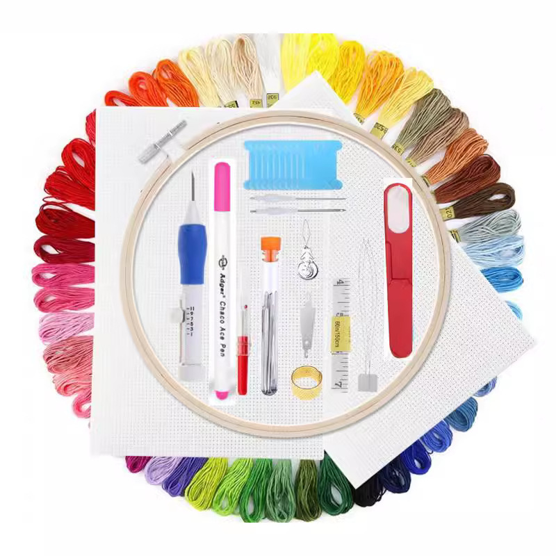 【Big-promotion】 DIY Hand Embroidery Pen Patch Knitting Sewing Tool Kit ...