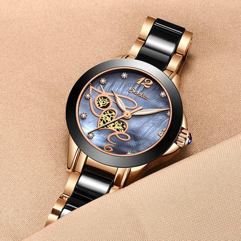 Montre Femme Sunkta Dream - Cadran Strass Doré - Quartz - Neuf Jamais Portée
