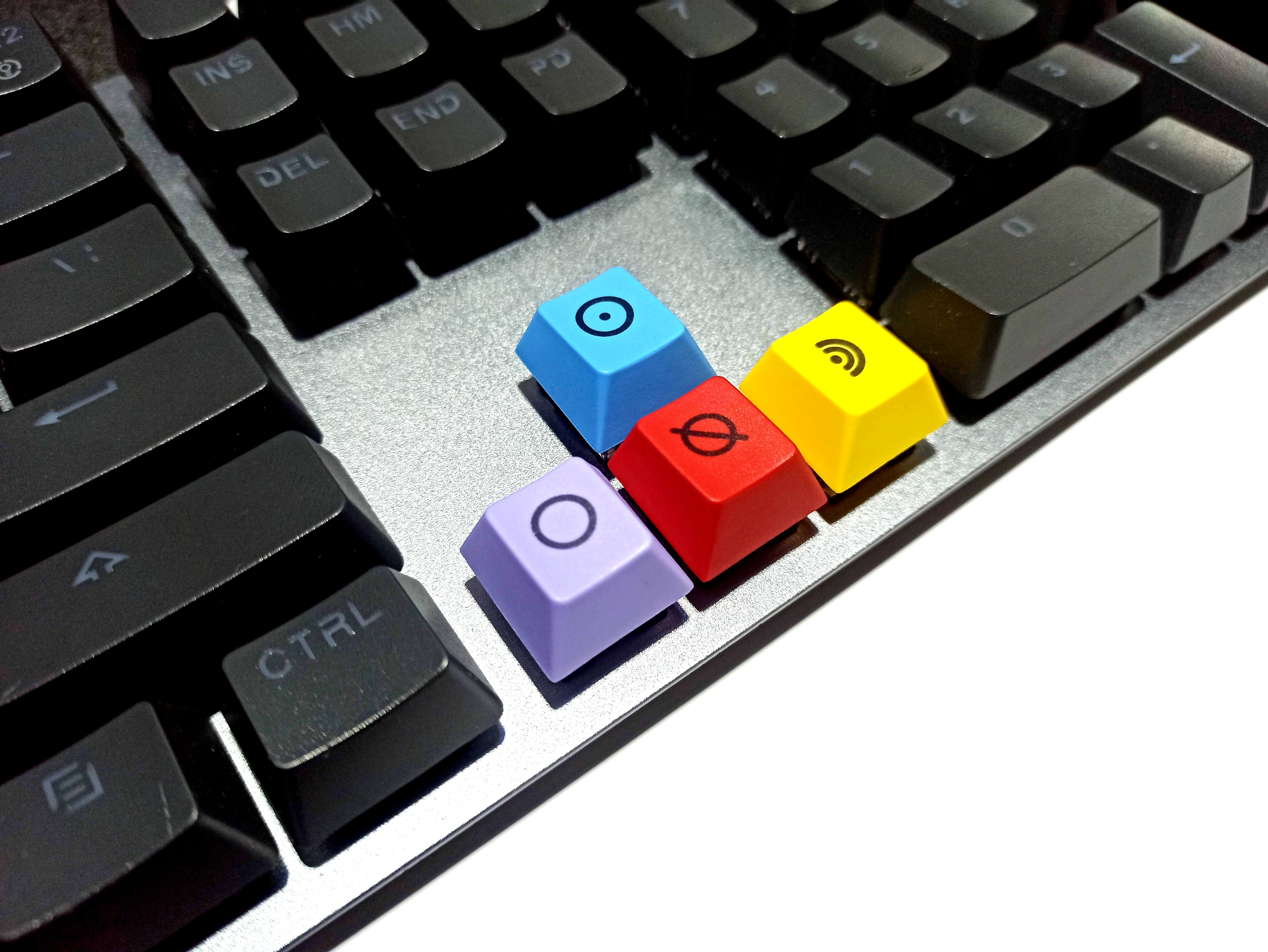 1 Set PBT Dye Subbed Arrow Key Caps For MX Switch Mechanical keyboard Cherry Profile R1 Keycaps Metropolis Direction Keycap