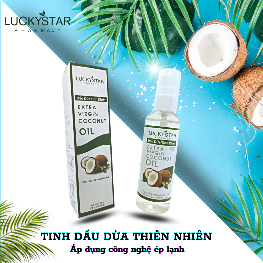 Tinh Dầu Dừa Lucky Star  100ml