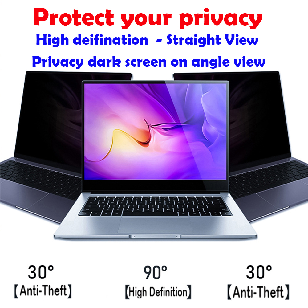 10.1-34 Inches Computer Privacy Screen Filter Hanging Removable Acrylic ...