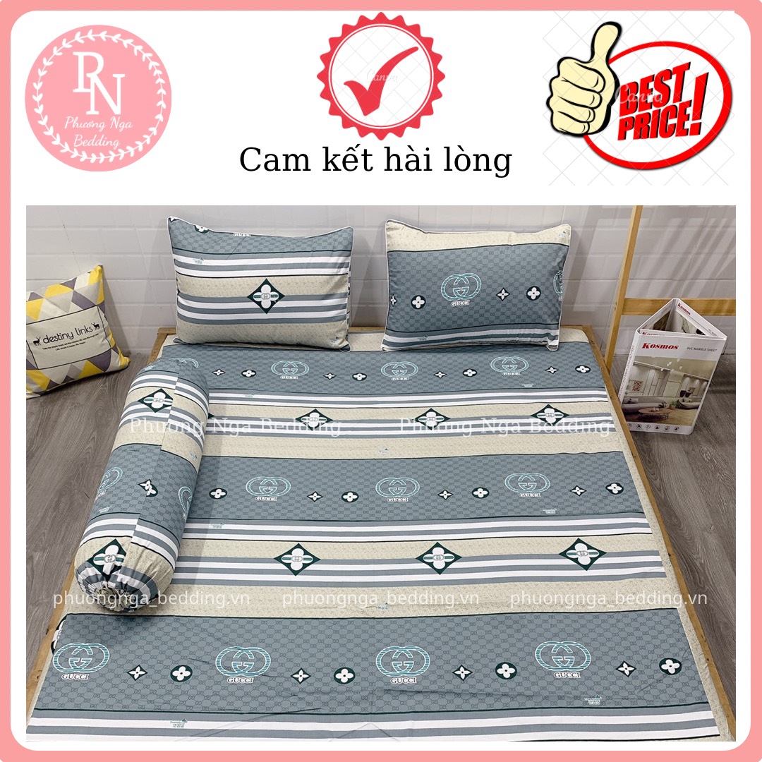 [HCM]Bộ Drap+ Áo Gối COTTON THẮNG LỢI đủ kích thước (Ib chọn mẫu)