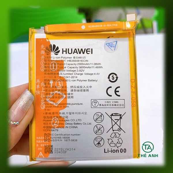 Pin huawei y7 pro 2018 / nova 3e / y6 prime 2018 / gr5 mini / p9 / p9 lite như hình
