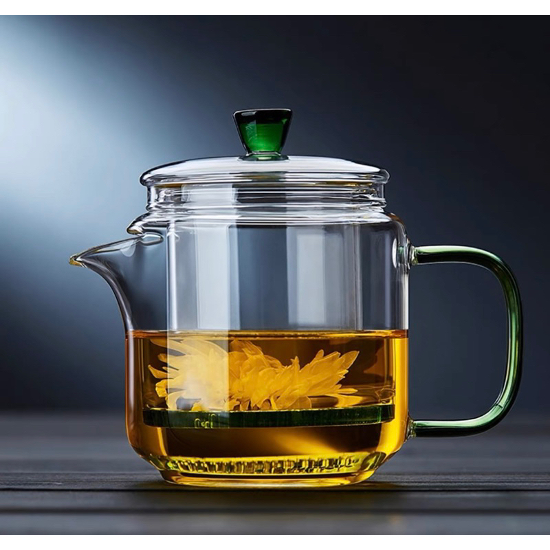 ấm trà thủy tinh chịu nhiệt có lõi lọc cao cấp 500ml