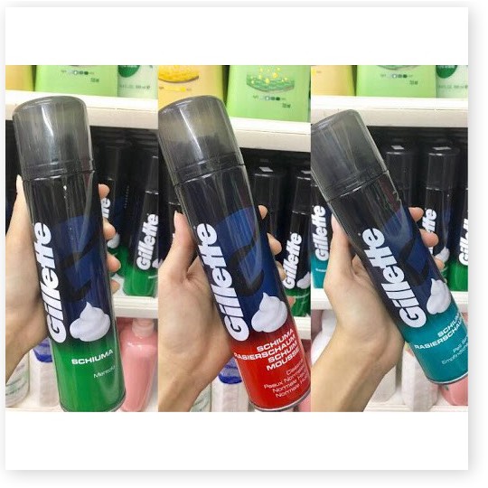 (HCM)Kem bọt cạo dâu Gillette Foamy Regular Classica(Da thường) 300 ml - Đức