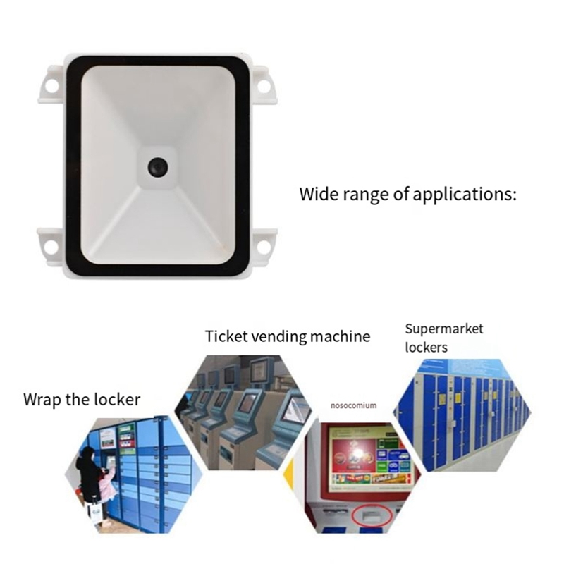Embedded 2D Barcode Scanner USB QR Barcode Reader RS232 TTL Interface Kiosk Small Fixed Installation Barcode Printer