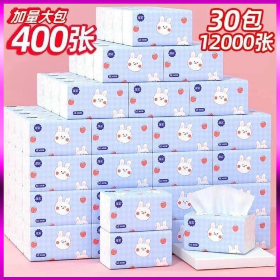[GIAO HỎA TỐC][Combo] 20 gói giấy ăn Thỏ dai mịn - giấy 4 lớp