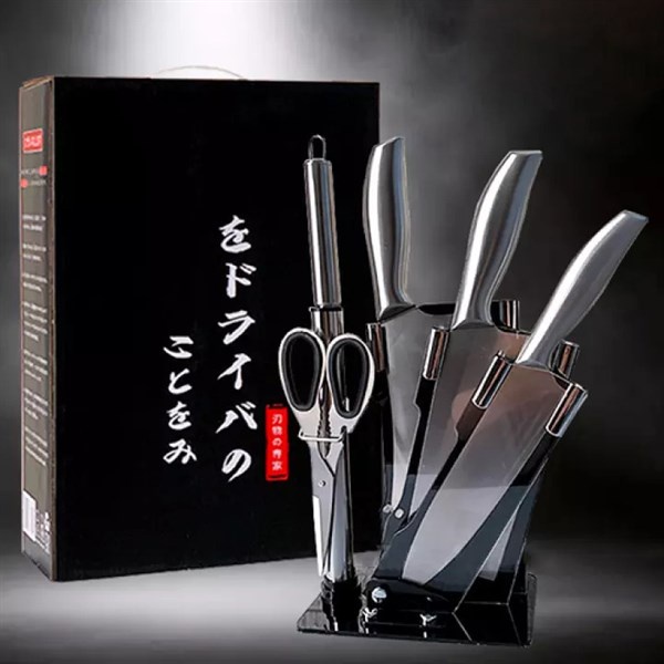 Bộ dao nhật 6 món nhà bếp japan - bộ dao nhà ăn 6 món inox cao cấp - d1