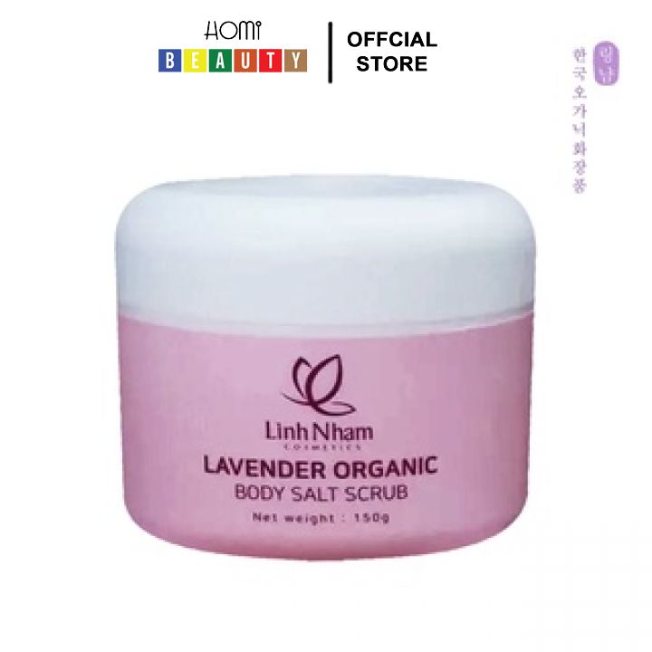 Muối tắm lavender organic linh nhâm làm sạch, tẩy tế bào da chết, dưỡng ẩm, hỗ trợ điều trị viêm chân lông, mụn lưng⭐️homi beauty⭐️