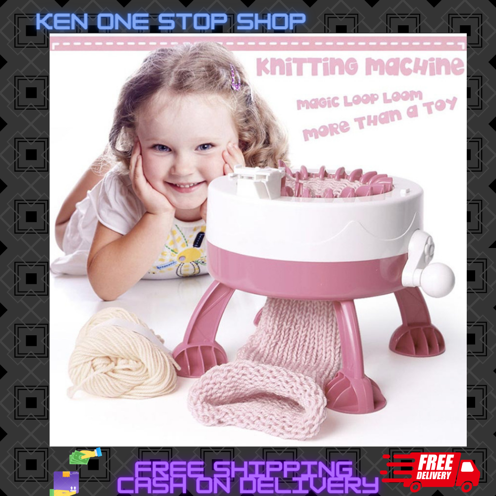 Knitting Machine, 22 Needles Weaving Loom Board Rotating Needle Machine