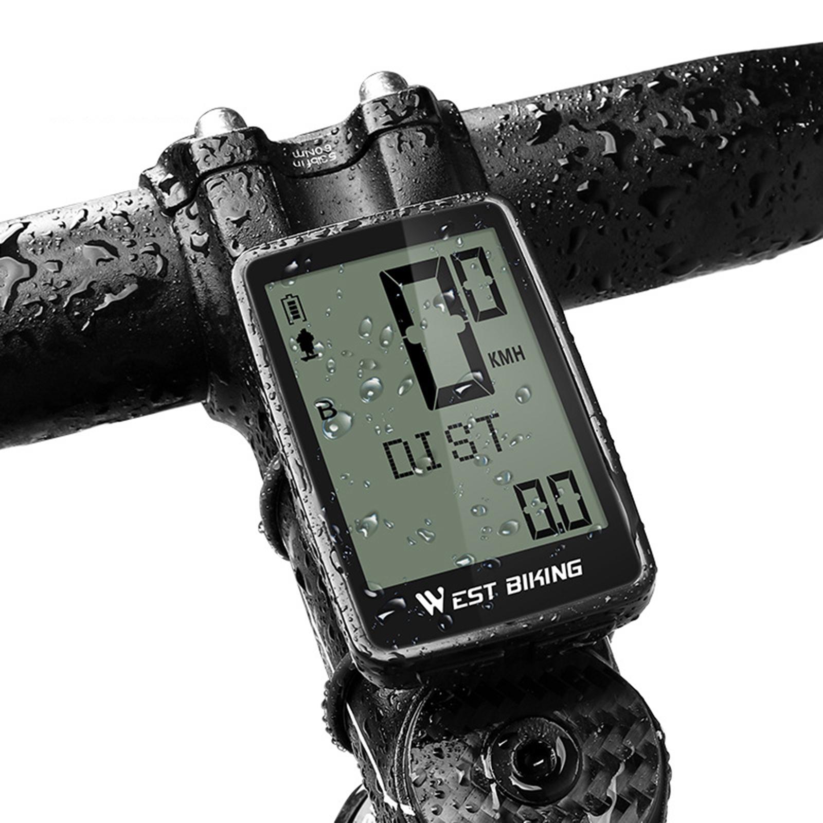 Moon ROCKET Waterproof Bicycle Computer Wireless MTB Bike Cycling Odometer Stopwatch Speedometer Support Five Languages LED Digital Rate