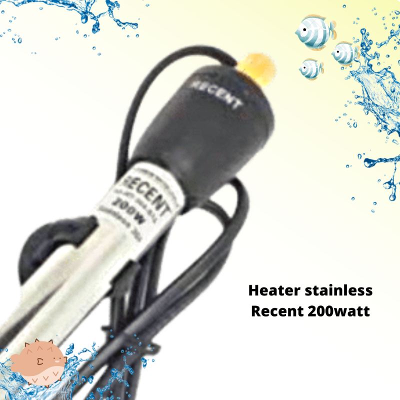 Heater stainless pemanas aquarium RECENT HT 200watt
