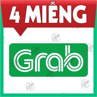 Combo 2 logo decal dán xe logo GRAB dán ô tô xe dịch vụ