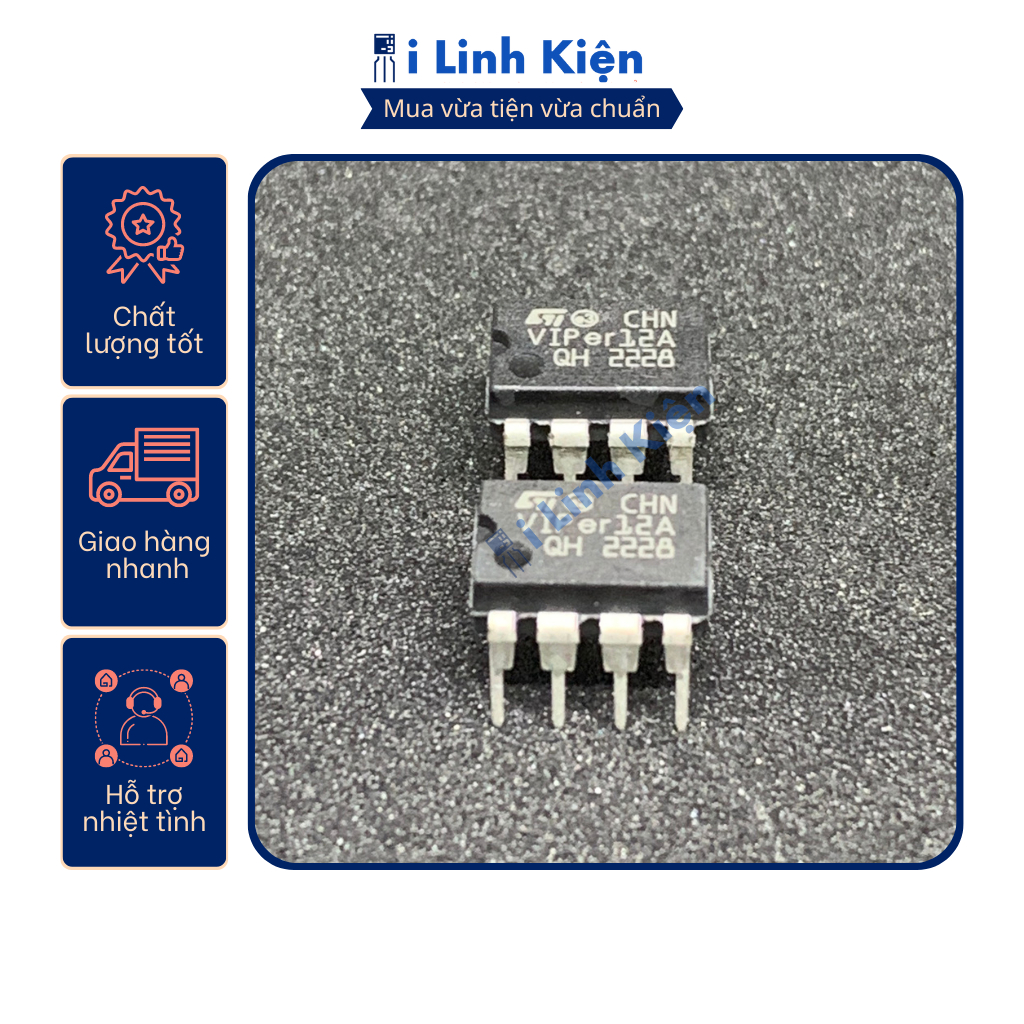 Viper12A viper 12a  ic nguồn bếp từ  chất lượng tốt.