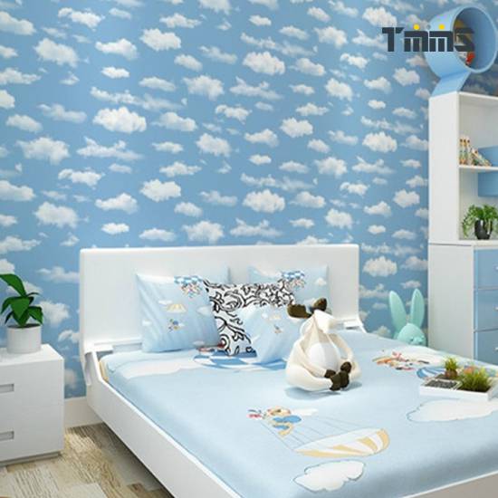 Combo 10m Giấy decal cuộn mây xanh BINBIN DTL73