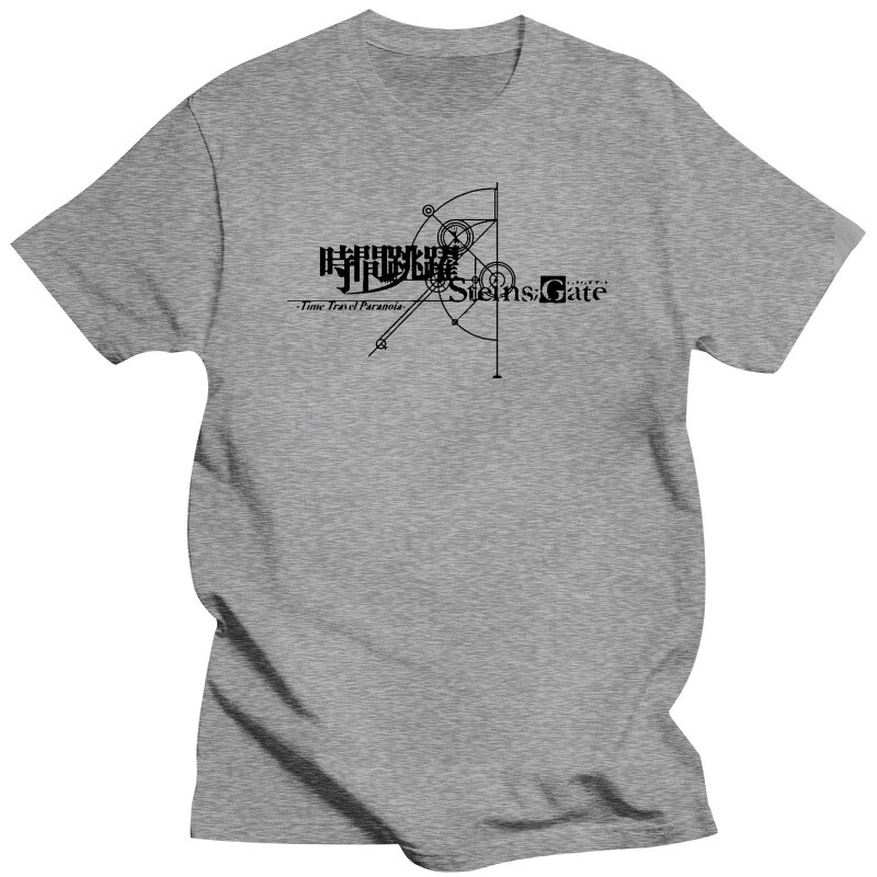 Hot 2019 summer men's t shirt fashion steins;gate 0 logo white summer short t-shirt causal top tee unisex new 02 t shirt