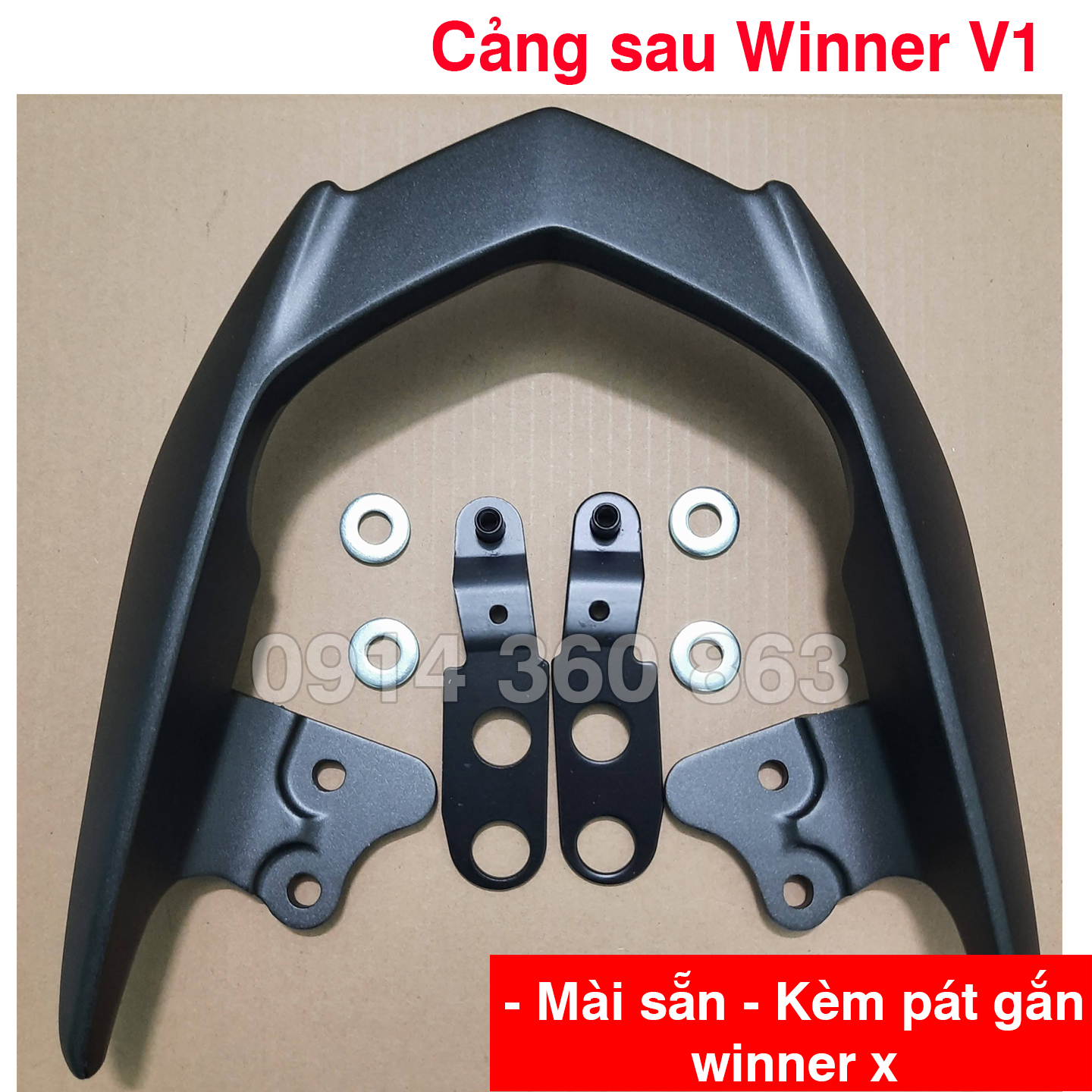 Cảng sau Winner V1 (tay dắt) gắn Winner X (Mài sẵn, Kèm pát gắn)