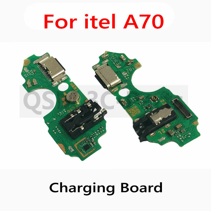 For itel A60 A70 USB Dock Charger Port Plug Headphone Audio Jack Microphone MIC Charging Board Replacement Parts. 