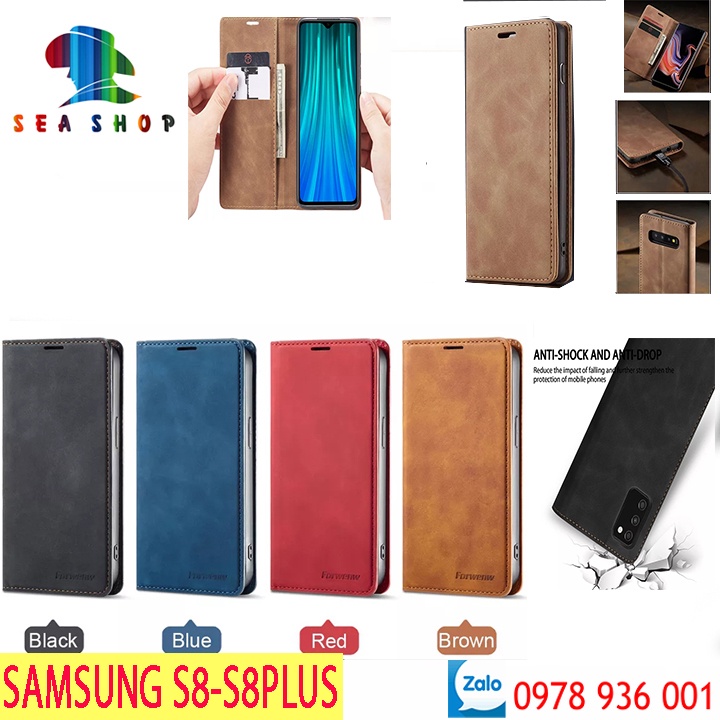 Leather case for Samsung S8 & S8 Plus