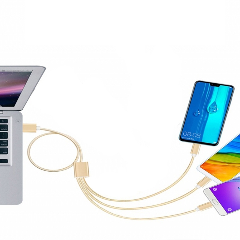 Micro USB Splitter Charging Cable,3 in 1 Multi Charging Cable USB to 3 Micro USB