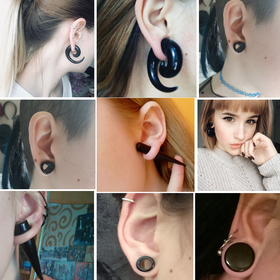 Black%20Tunnel%20Plug%20Piercings%20Acrylic%20Spiral%20Ear%20Taper%20Piercing%20Earlets%20Stretchers%20Gauge%20Expander%20Saddle%20Plugs%20-%20Image%204