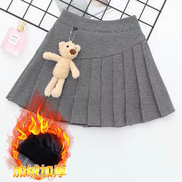 CHÂN VÁY XẾP LY BÉ GÁI CÓ GẤU