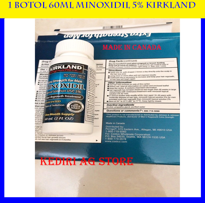 1 btl minoxidil kirkland canada asli costco free pipet Lazada Indonesia