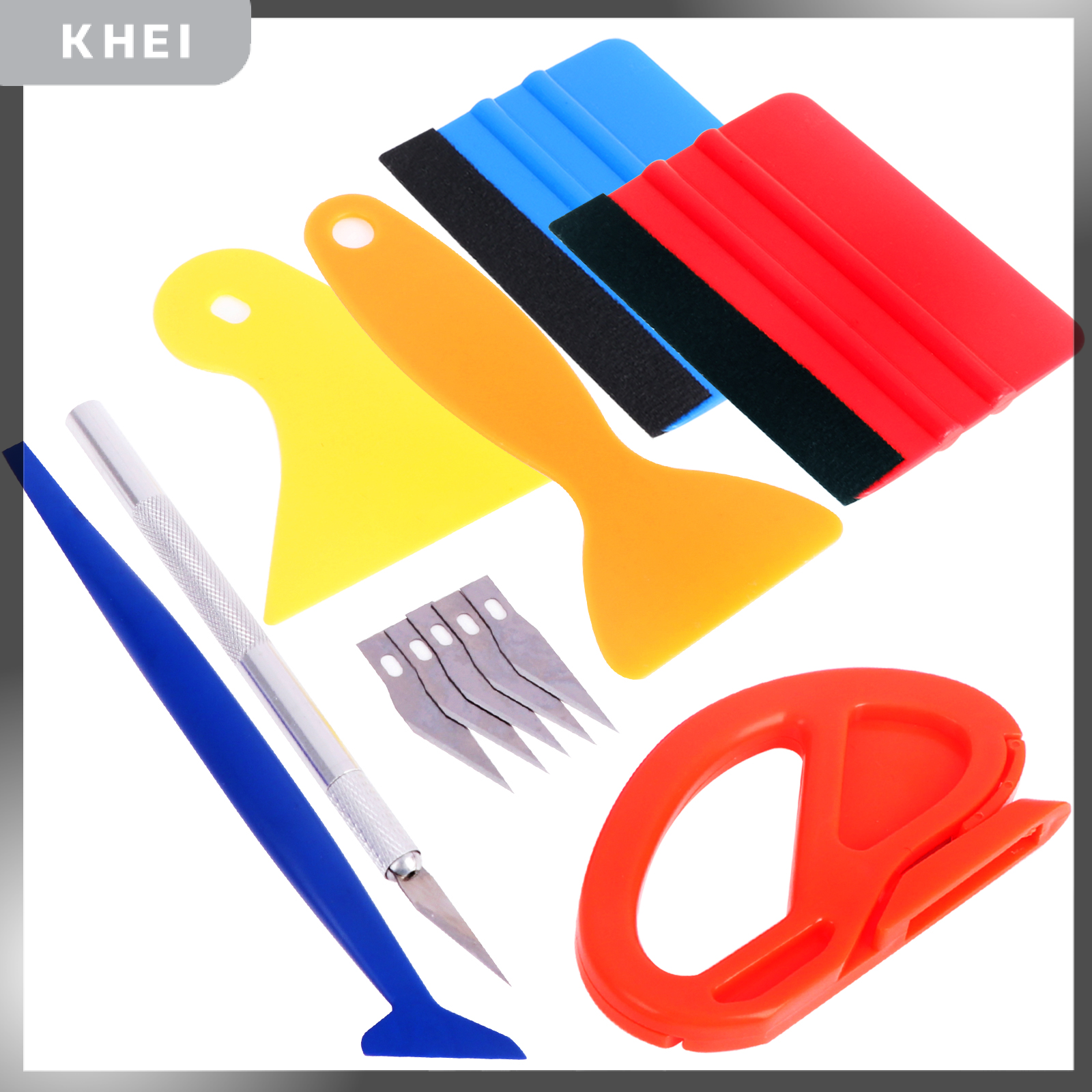 Khei 12pcs xe vinyl bọc công cụ kit