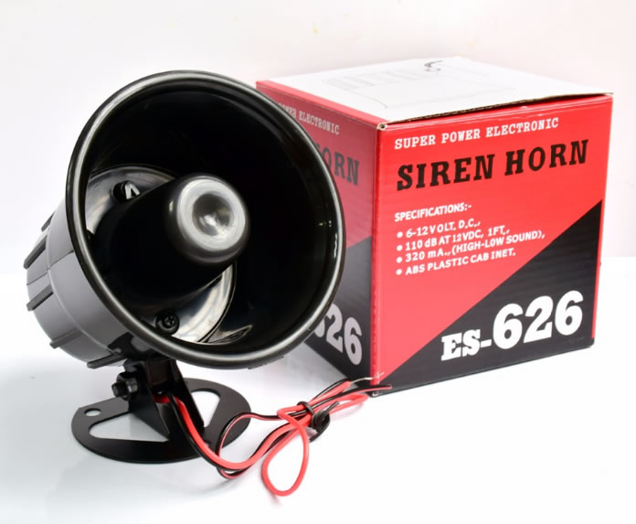 Security DC 12V Outdoor Alarm Siren Wired Loud Alarm Horn 115dB Exterior  Sirena Alarma Speaker for Alarm System 15W 1 Tone Siren