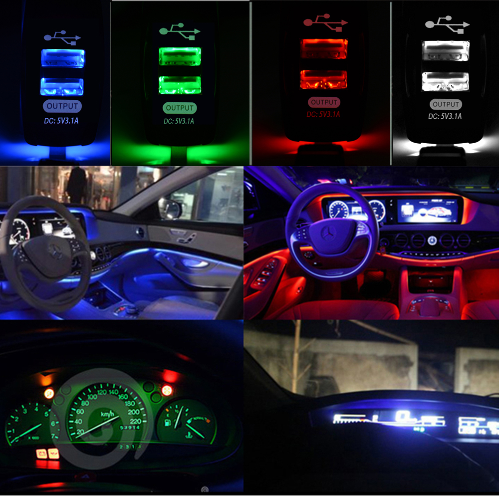 【Free shipping】 USB Socket Car Charger Waterproof USB Car Socket 12V-24V 5V 3.1A Phone Charging for 12V 24V Motorcycle Boat Marine Truck ATV.