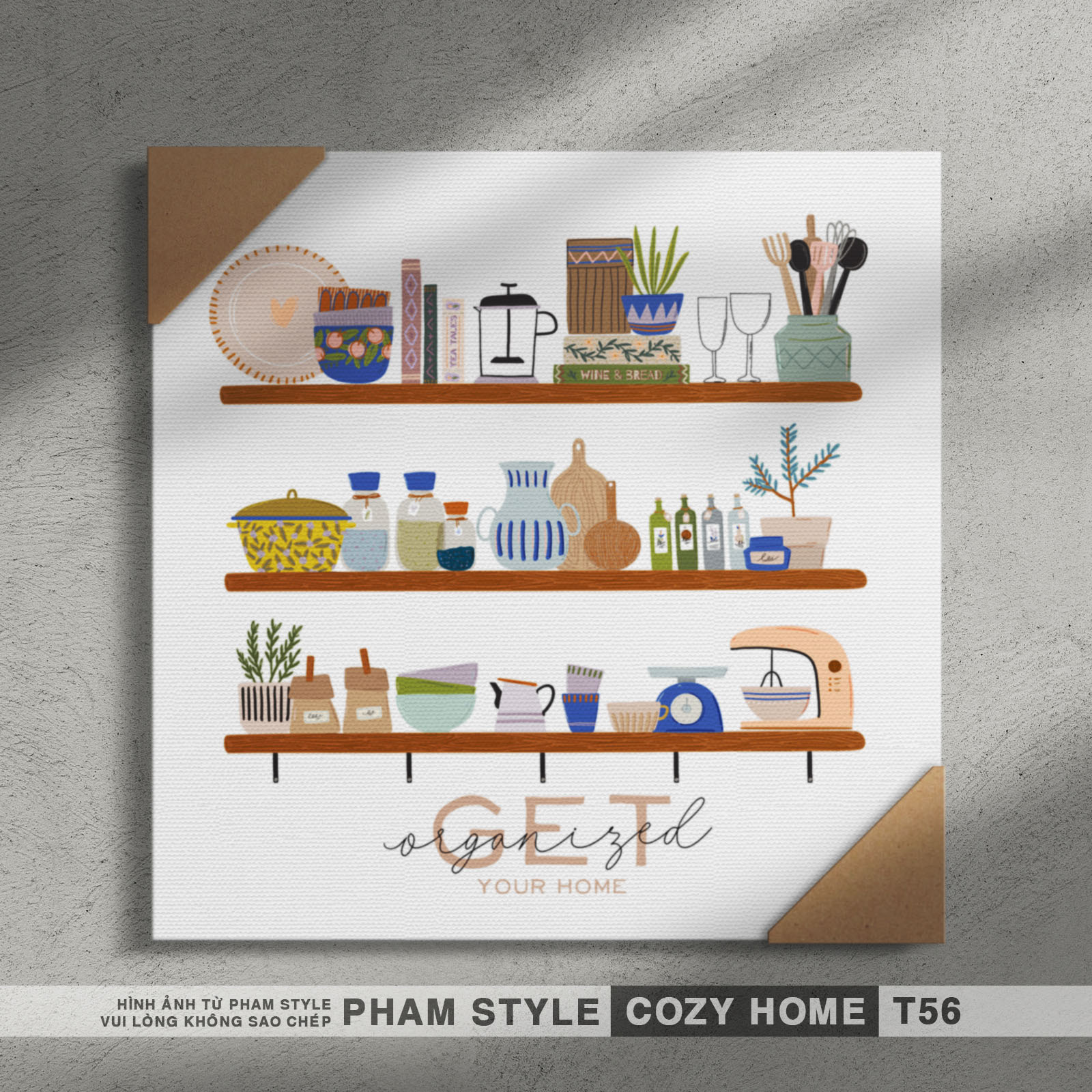 Tranh Canvas Treo Tường COZY HOME (No41-60)