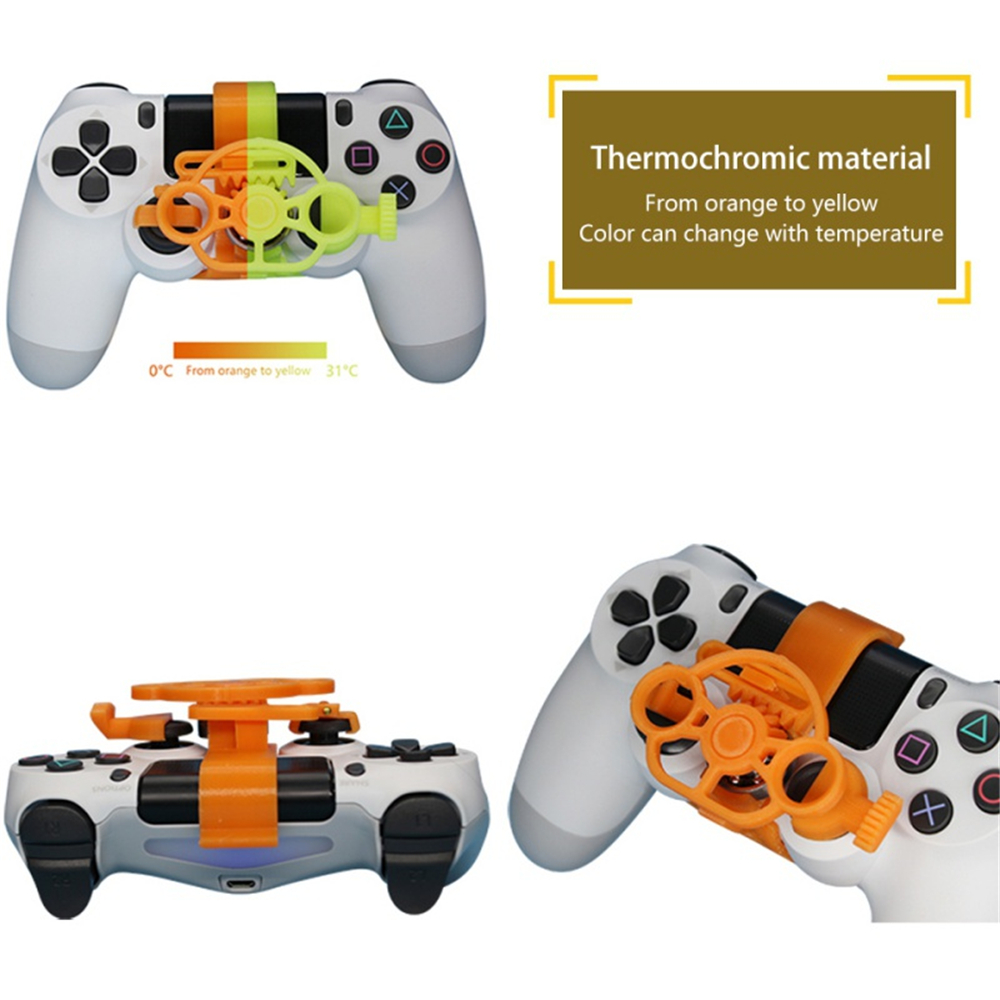 Cho PS4 Điều Khiển Trò Chơi Đua Xe Mini Chỉ Đạo 3D In Ấn Bánh Xe Phụ Trợ Điều Khiển Bộ điều khiển trò chơi Giả Lập Gamepad