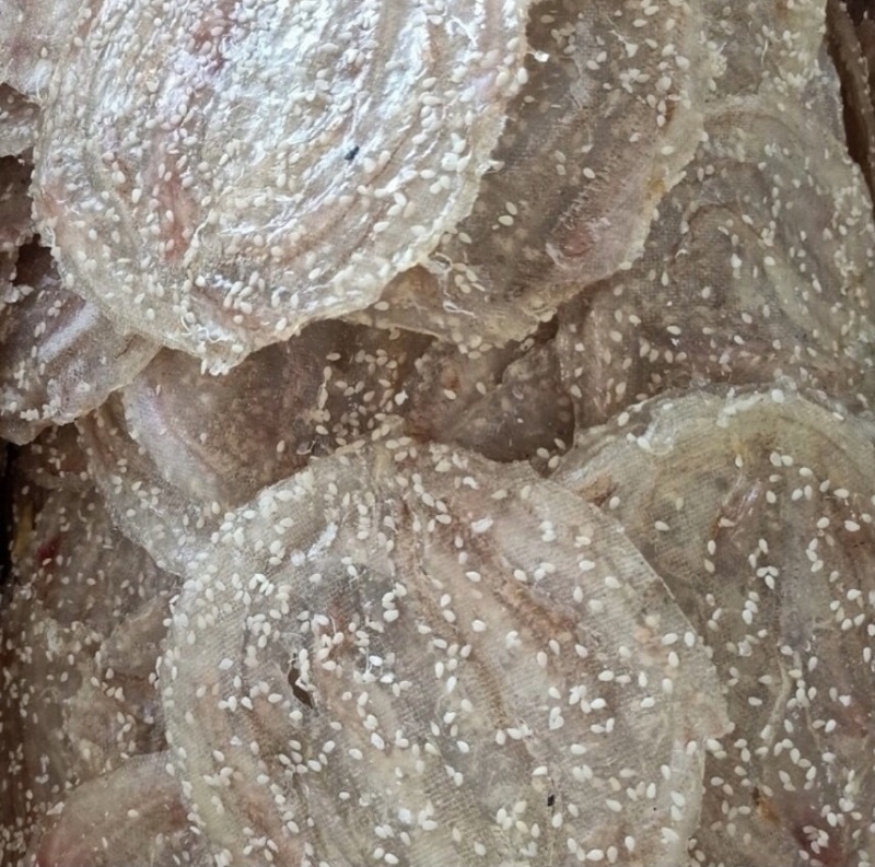 1kg khô cá bống ép mè, khô cá bóng phủ mèthượng hạng 200gr 500gr khô cá bống mè- vựa khô nam thiên