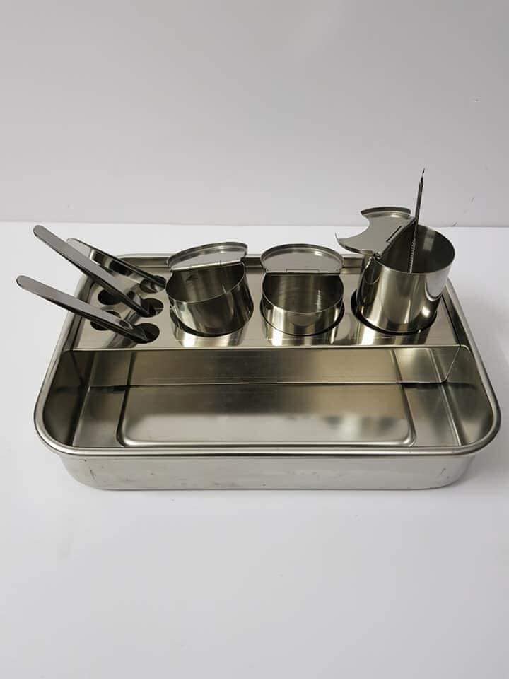 Khay inox đa năng đựng dụng cụ y tế, spa