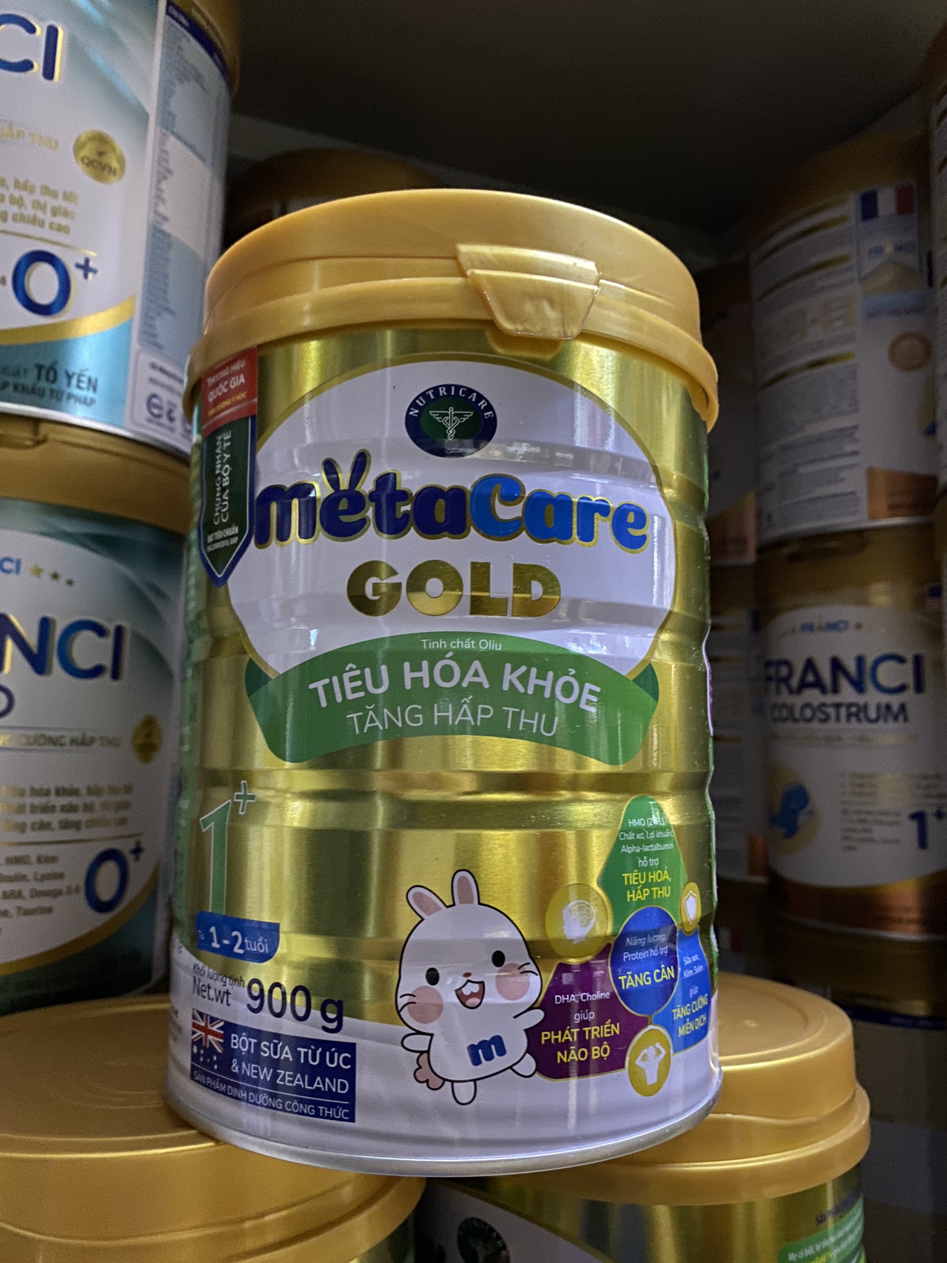 Sữa bột Metacare Gold 1+ 900g