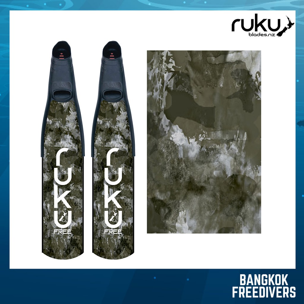 [ผ่อน 0%]RUKU l Freediving fins - ฟินฟรีไดฟ์ RUKU วัสดุ fiber composite  ฟินยาว ฟินไฟเบอร์