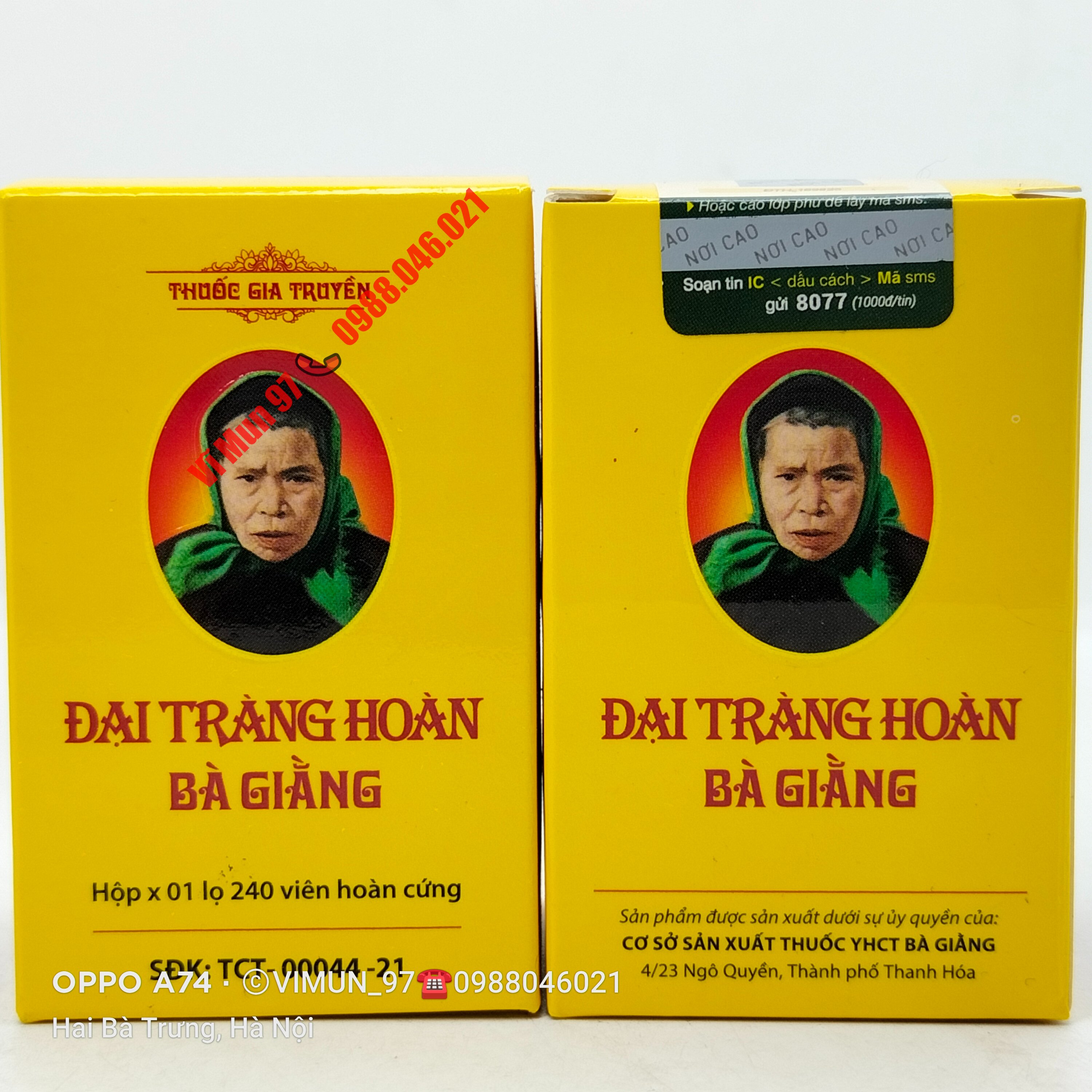 Đại tràng hoàn bà giằng lọ 240 viên