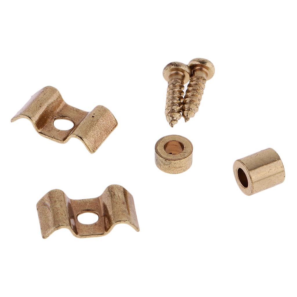 BNGUITAR 2x Guitar Roller String Tree Retainer Guides with Screws
