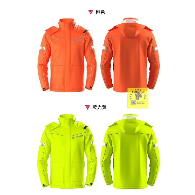 Áo mưa bộ Motowolf V2 (Có bọc giày) Chính Hãng