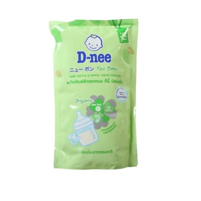 Nước rửa bình sữa cho bé Dnee 620ml - hàng nội địa Thái