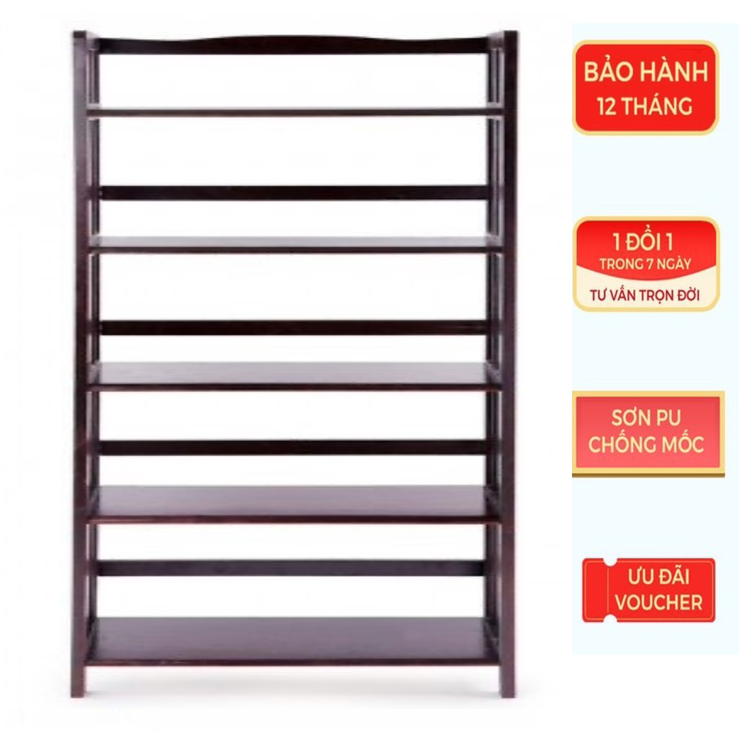 Kệ Sách Đa Năng 5 Tầng Rộng 90cm (Nâu)