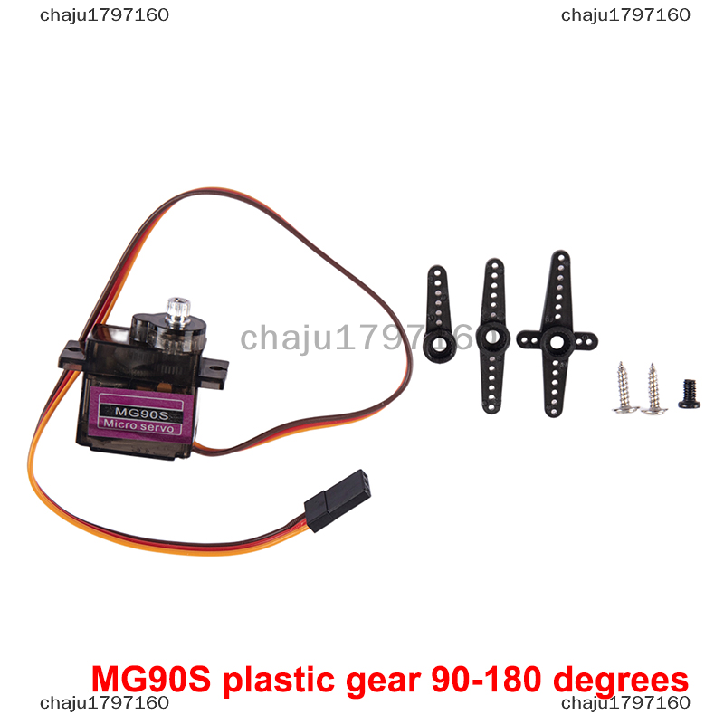 Chaju1797160 mg90s kim loại bánh răng rc micro servo cho rc máy bay cố định cánh máy bay rc máy bay trực thăng xe thuyền mô hình đồ chơi điều khiển bộ phận