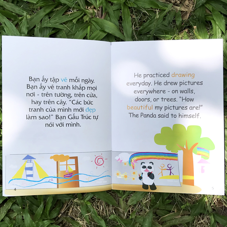 Sách Truyện Tranh Song Ngữ Việt-Anh Cho Bé (Dành cho trẻ em từ 3-8 tuổi) - Lẻ tùy chọn, bộ 12q