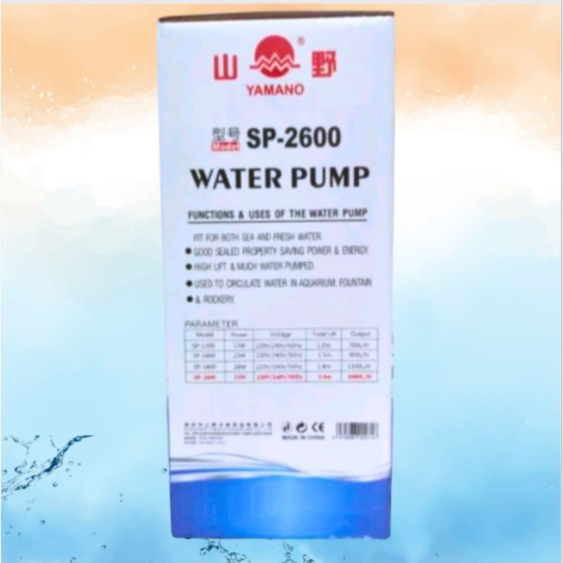 YAMANO SP 2600 Pompa aquarium kolam hidroponik